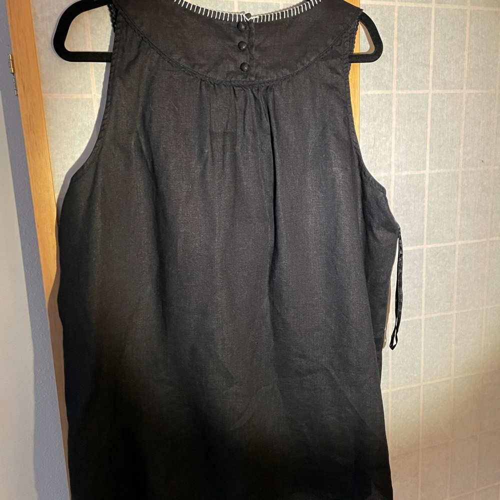 Style & Co. Women’s Embroidered Sleeveless Linen Top 18 - Picture 5 of 5